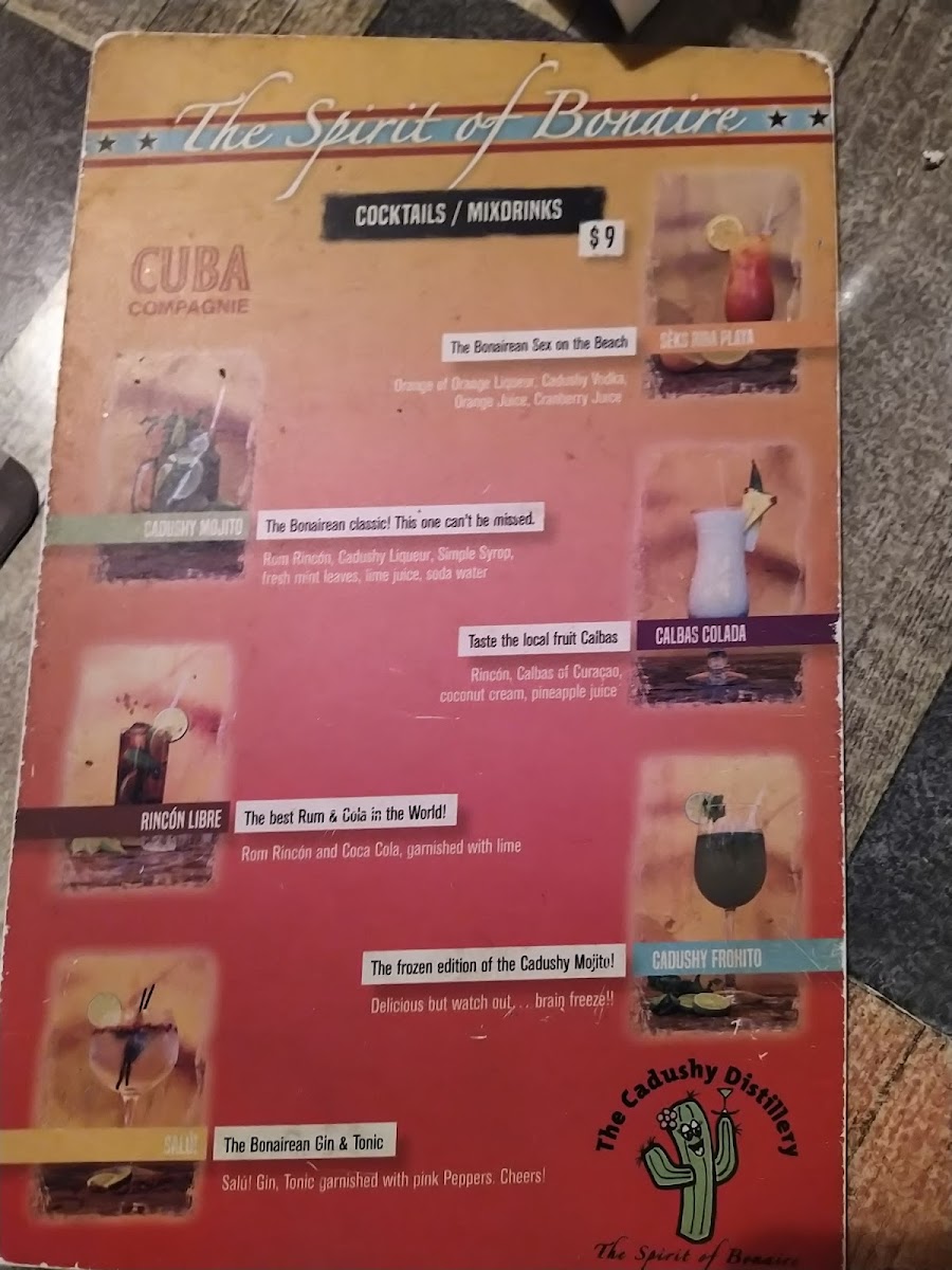 Menu Cuba Compagnie-10