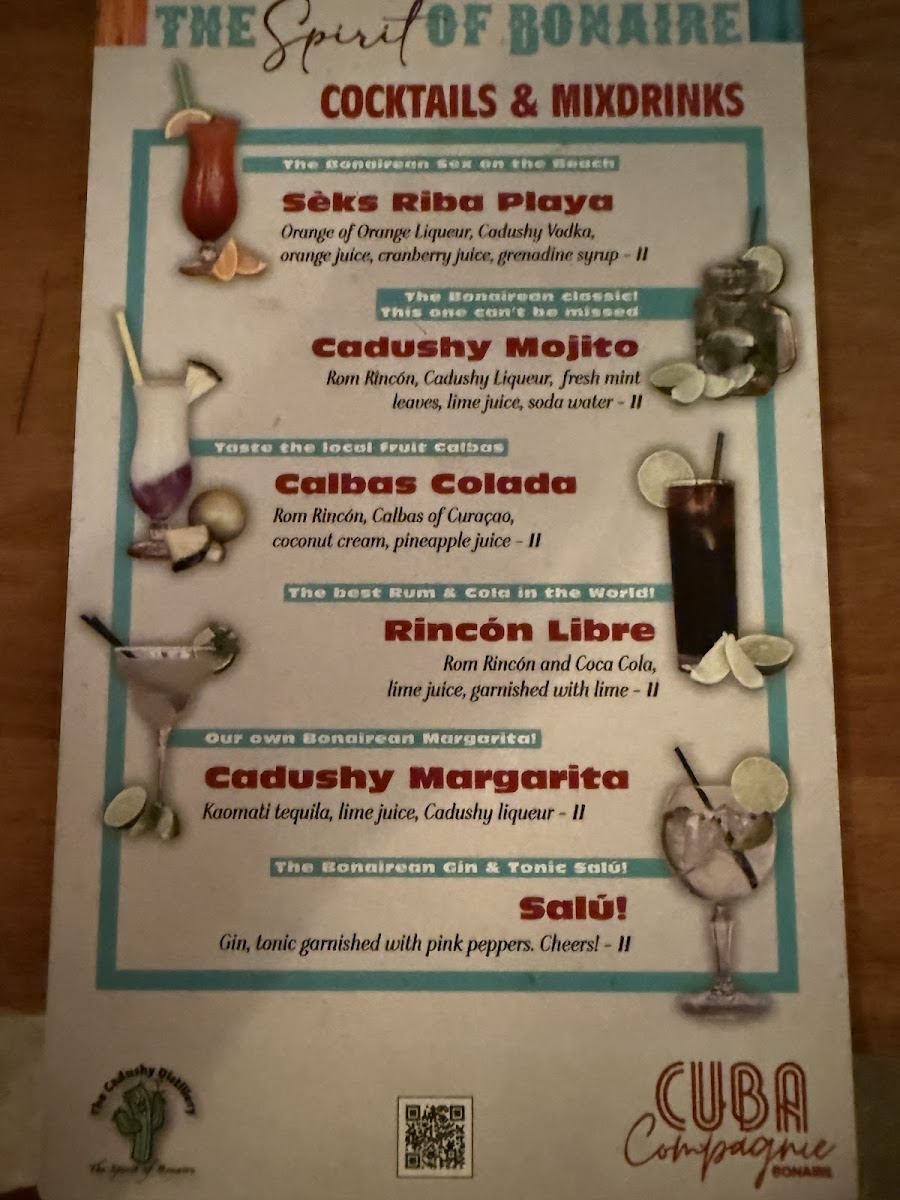 Menu Cuba Compagnie-5