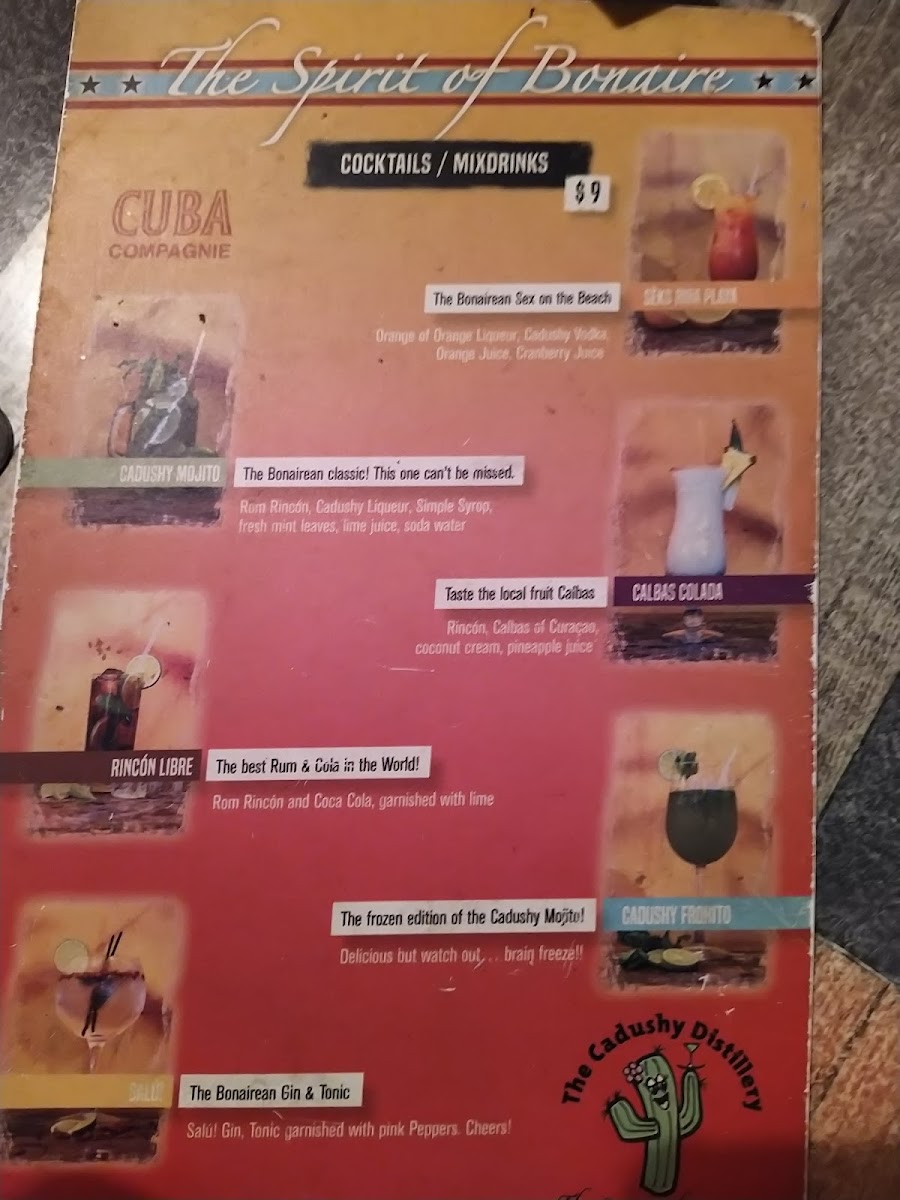 Menu Cuba Compagnie-7